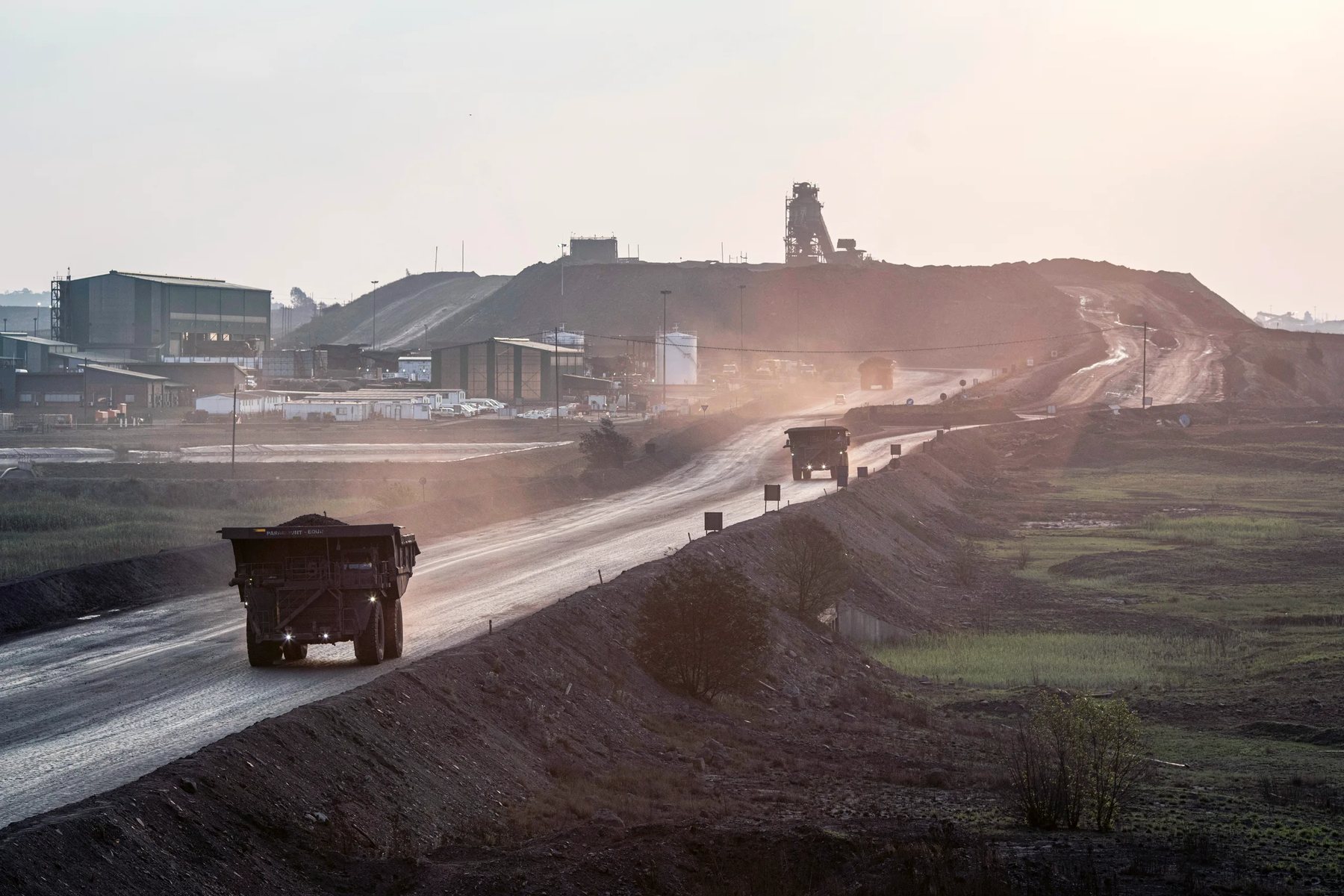 Open-cast mining operation
